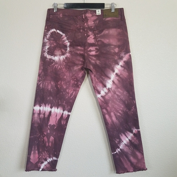 Todd Snyder Cut Off Tie Dye Denim Jeans - Picture 2 of 9